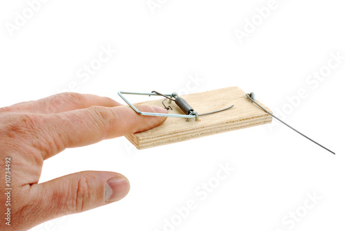 Canvas-taulu Finger in a mousetrap