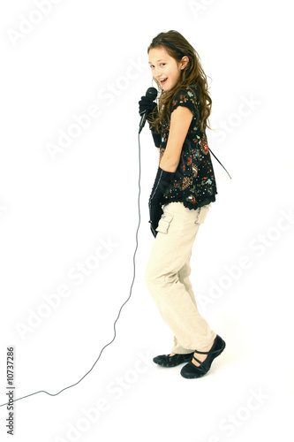 GIrl with microphone