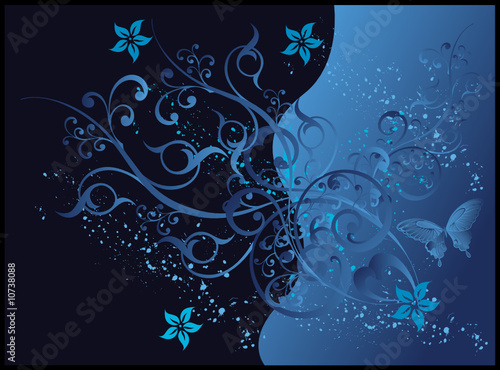 Vector floral background