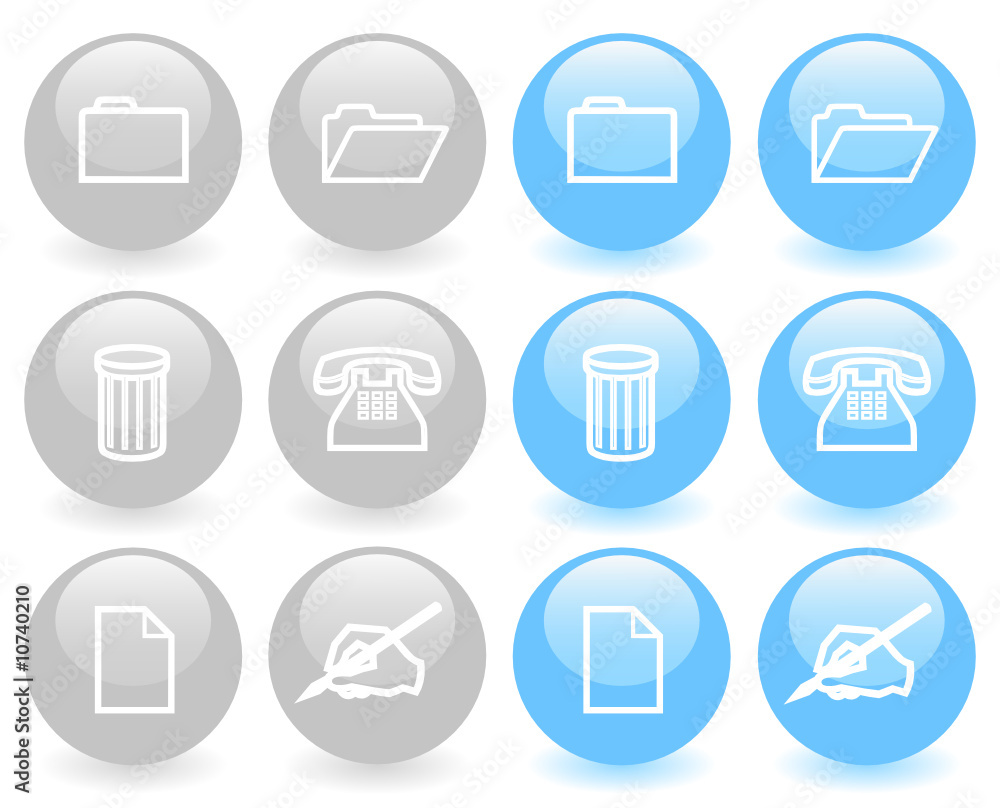 Set of glossy icons (ver 1) Set of glossy icons (ver 1)