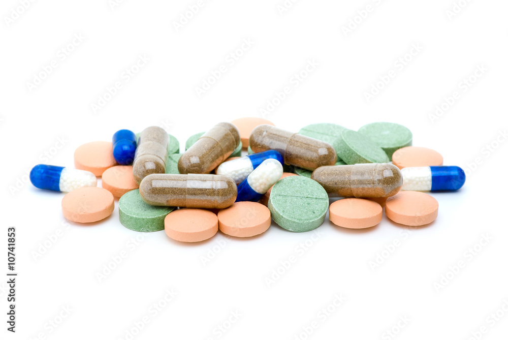 Pile of various pills and tablets Pile of various pills and tablets