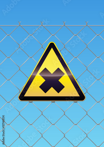 Panneau de danger produits nocifs