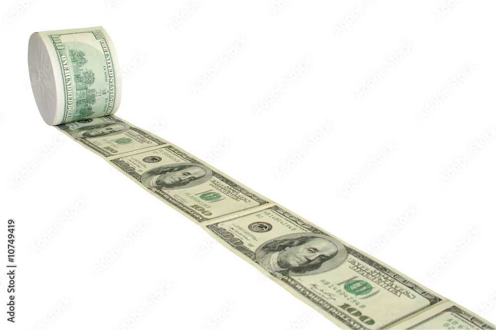 Money toilet paper Money toilet paper