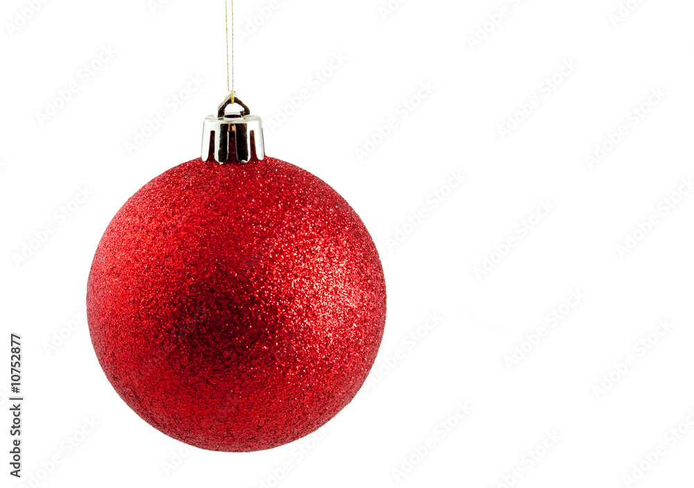 rote Weihnachtsbaumkugel rote Weihnachtsbaumkugel