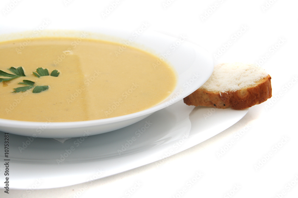 plate with soup plate with soup
