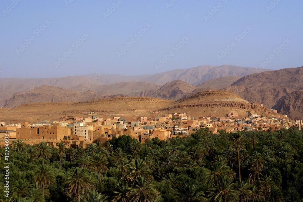 Village de Tinghir au Maroc