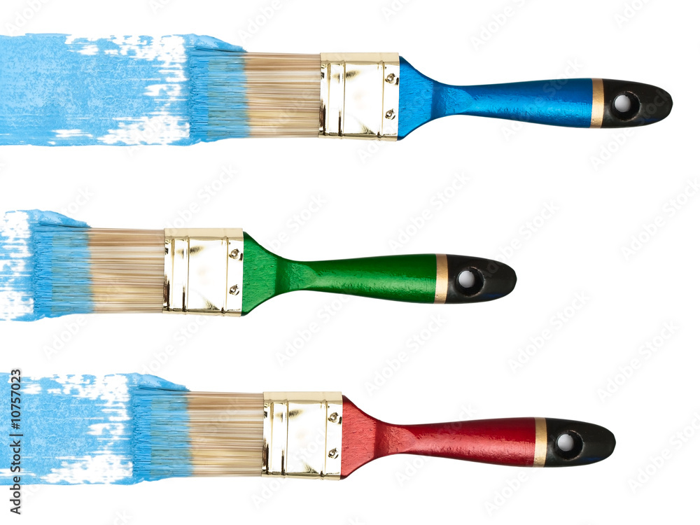 Naklejka premium bristles with blue color