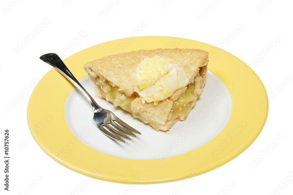 Apple pie and cream Apple pie and cream