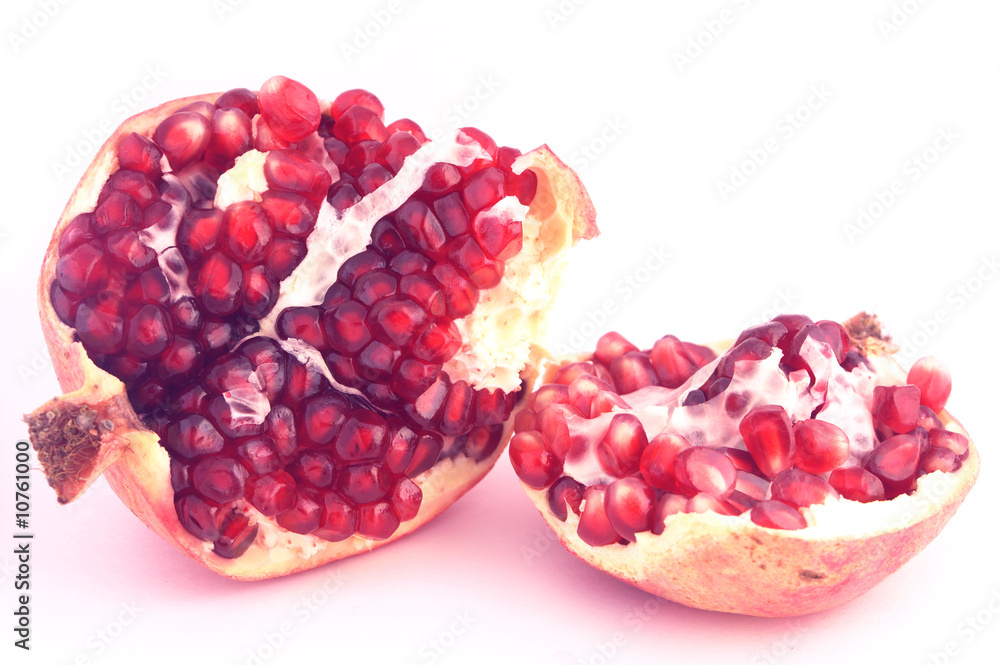 Pomegranate isolated on white Pomegranate isolated on white