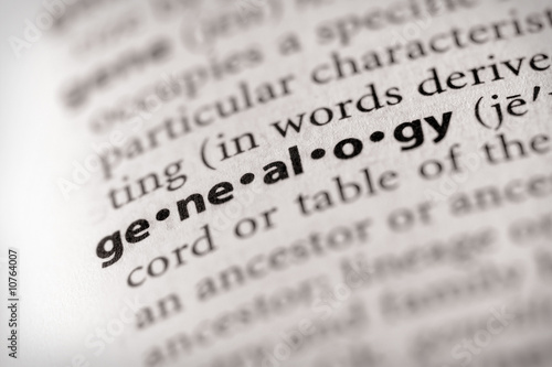 Dictionary Series - Miscellaneous: genealogy photo