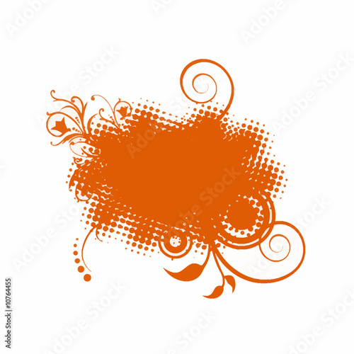 FOND GRUNGE ORANGE FLUORESCENT