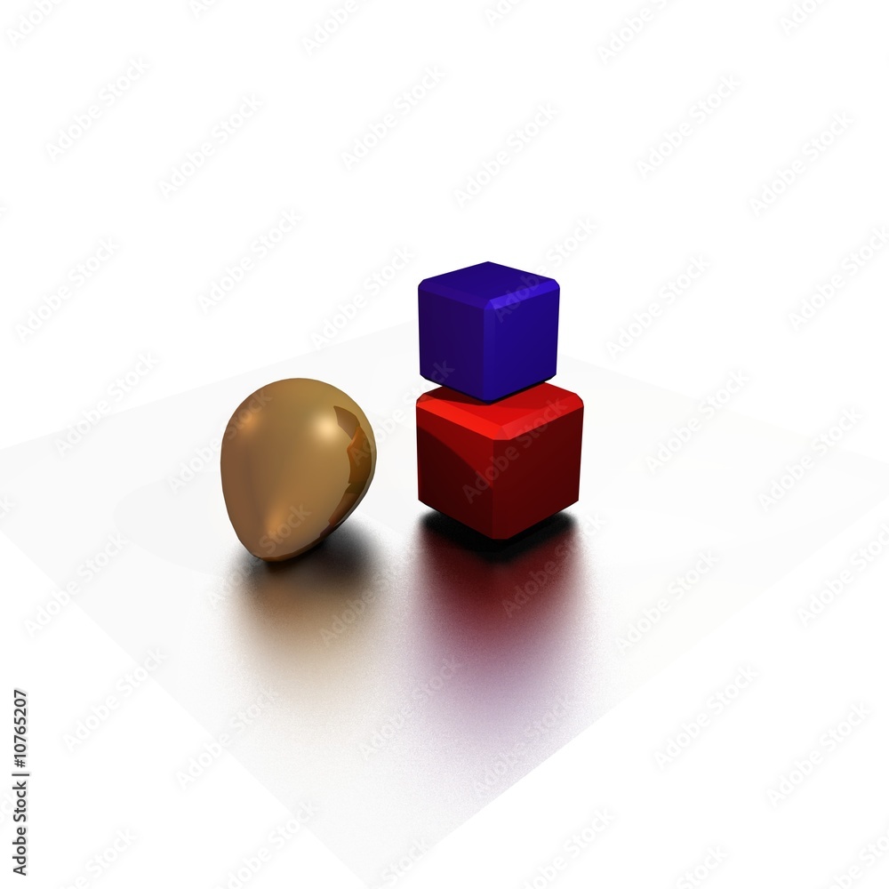 Obraz premium gold egg