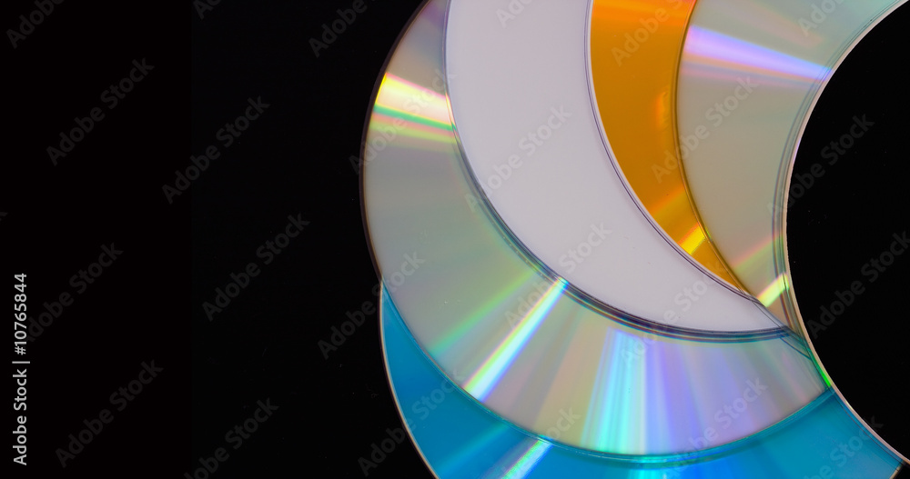 Obraz premium DVD disc on black background