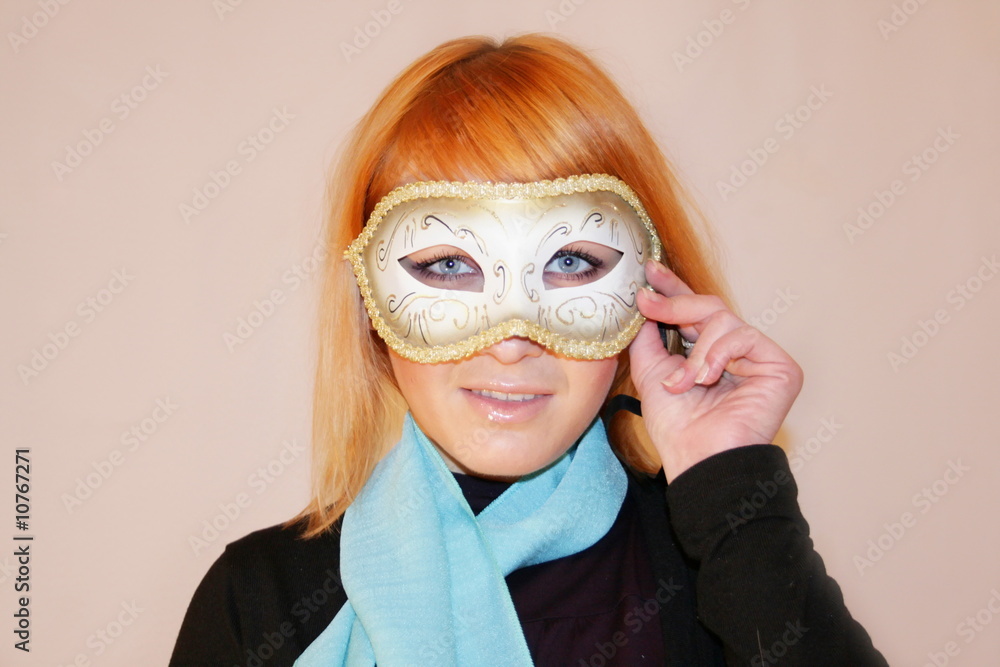 Girl with mask Girl with mask