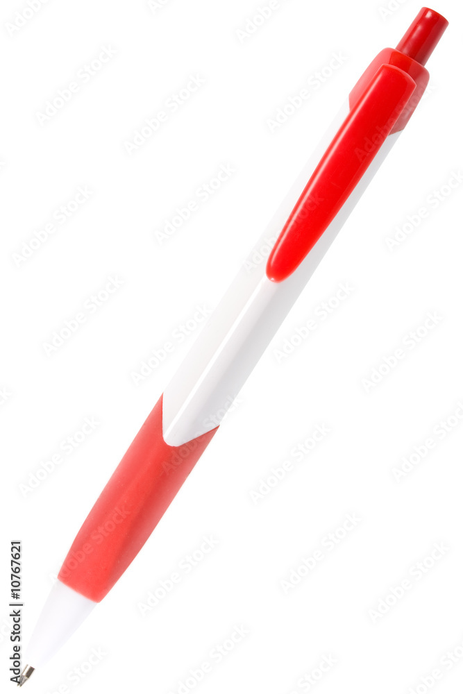 plastic pen isolated on the white background with clipping path plastic pen isolated on the white background with clipping path