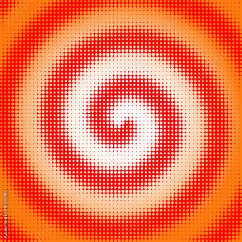 Halftone Spiral Background photo