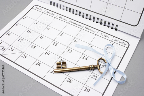 Skeleton Key on Calendar photo