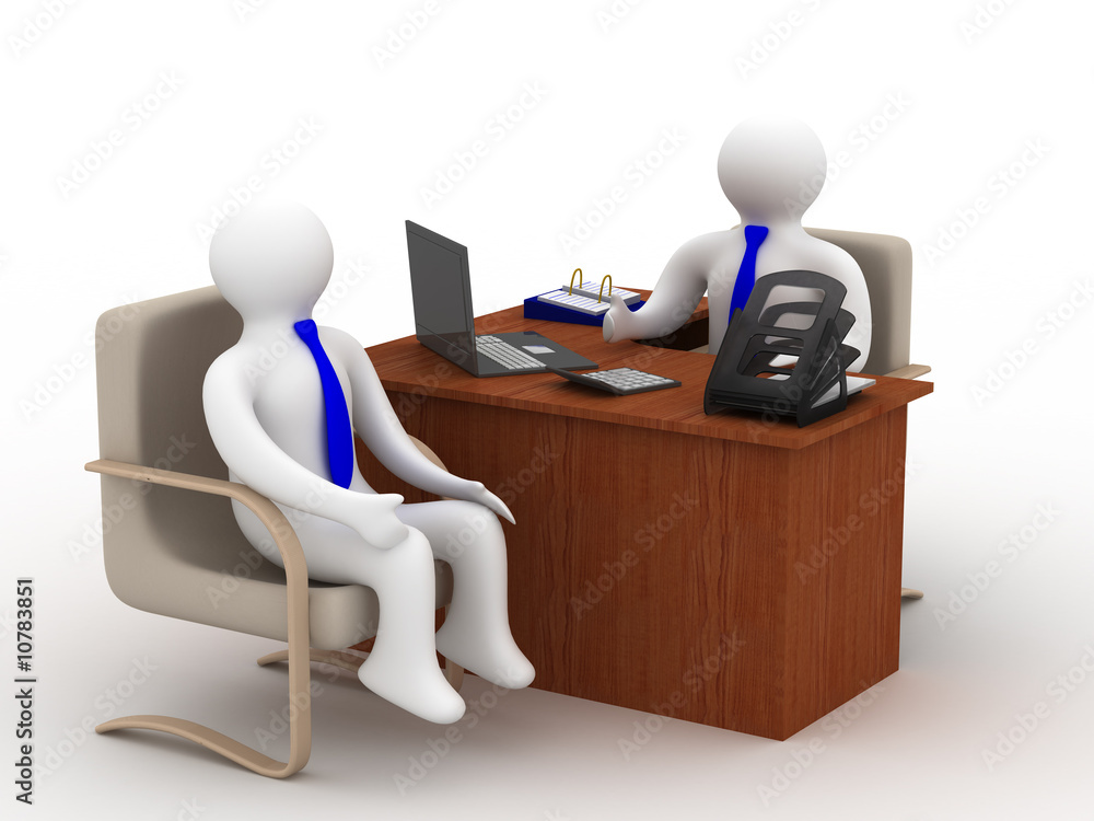 Conversation of two businessmen. Isolated 3D image Conversation of two businessmen. Isolated 3D image