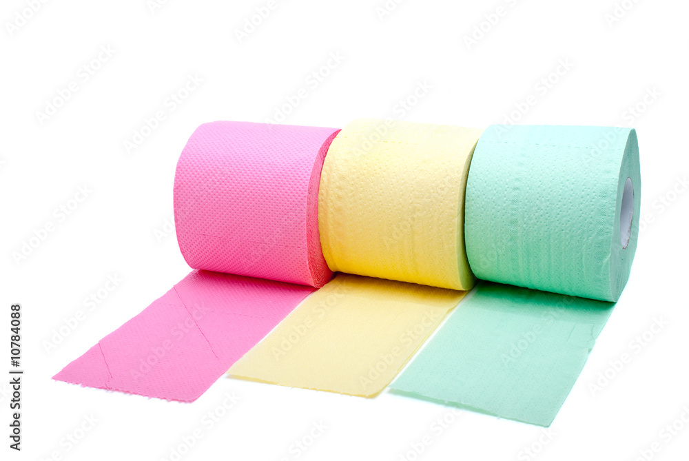 Three rolls of toilet paper Three rolls of toilet paper
