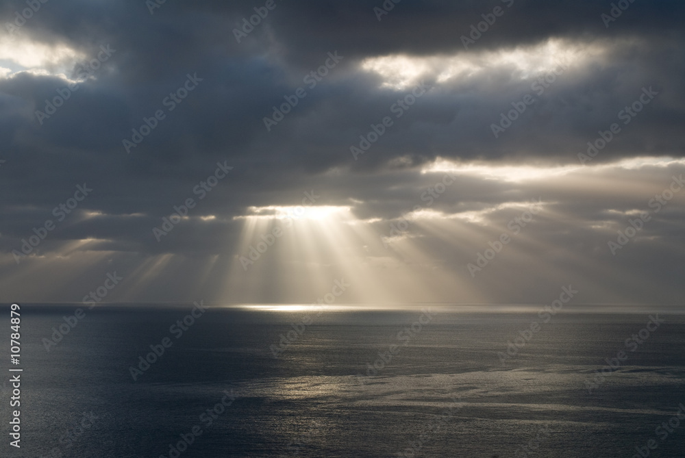 Dramatic sky over false bay - cape town Dramatic sky over false bay - cape town