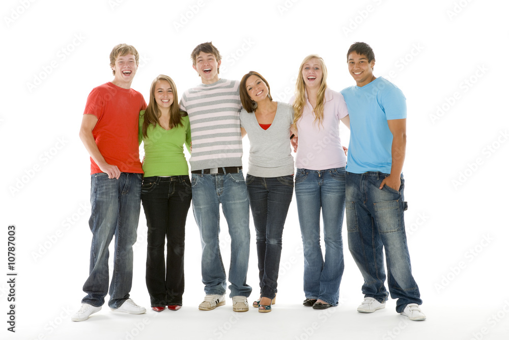 Portrait Of Teenage Girls And Boys Portrait Of Teenage Girls And Boys