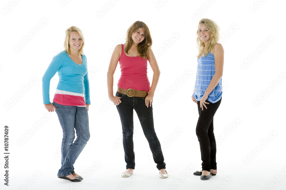 Fototapeta premium Full Length Portrait Of Teenagers