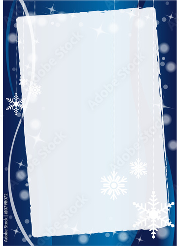 menu di Natale blu