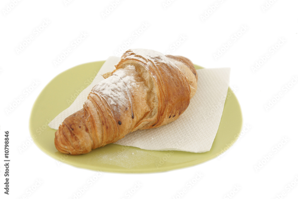 Croissant with path