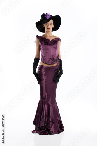 Young Woman In Evening Dress