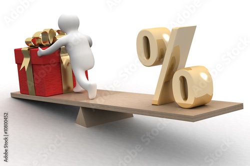 Discounts for gifts. Isolat...
