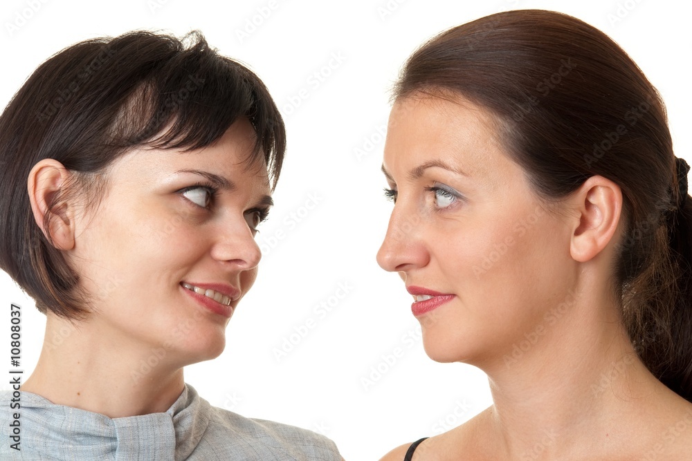 Two smiling women Two smiling women