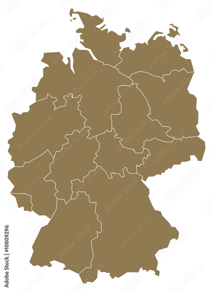 Obraz premium Deutschlandkarte