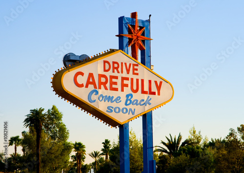 Leaving Las Vegas Come Back Soon sign