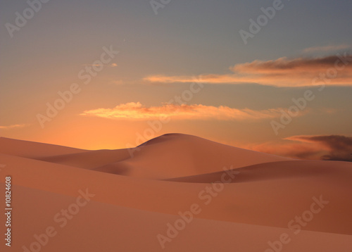 aube sur le désert du maroc