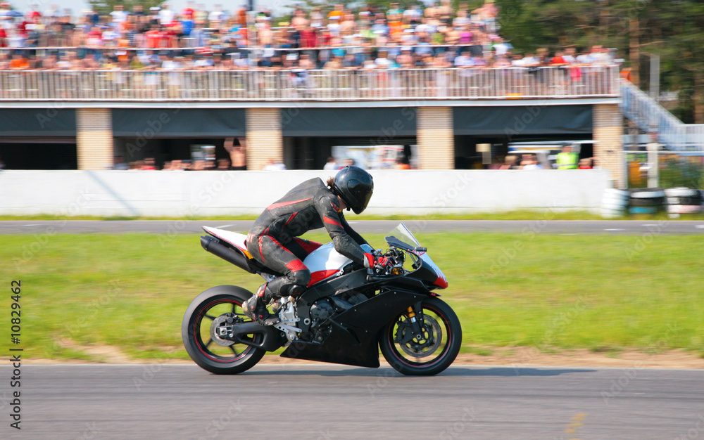 Fototapeta premium Racer on motion