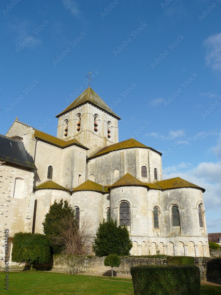 Church and abbey at Saint Savin in France