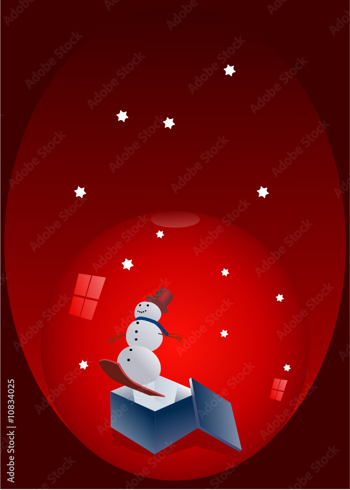 Naklejka premium Snow Globe