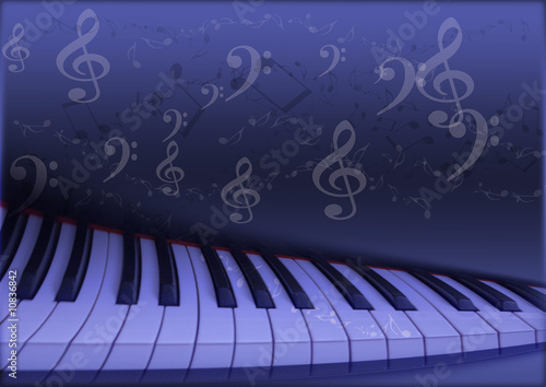 sfondo pianoforte blu