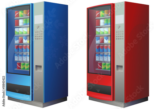 Distributeur automatique de boissons froides (détouré)