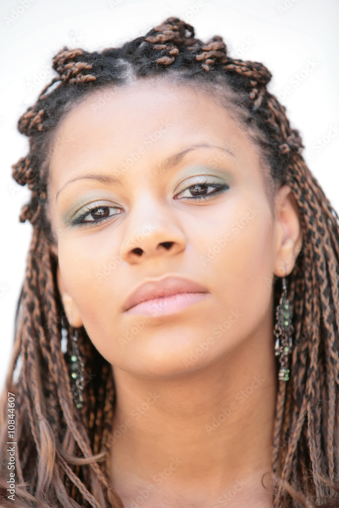 girl with exotic hairstyle girl with exotic hairstyle