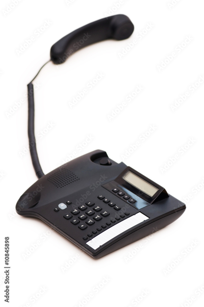 Office phone isolated on the white background Office phone isolated on the white background