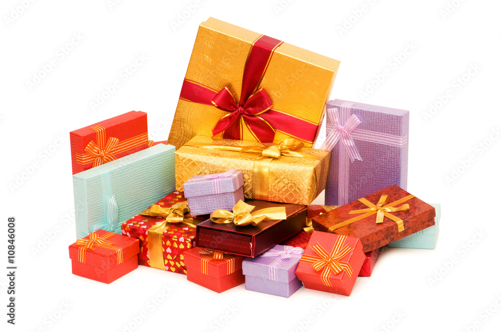 Obraz premium Gift box isolated on the white background