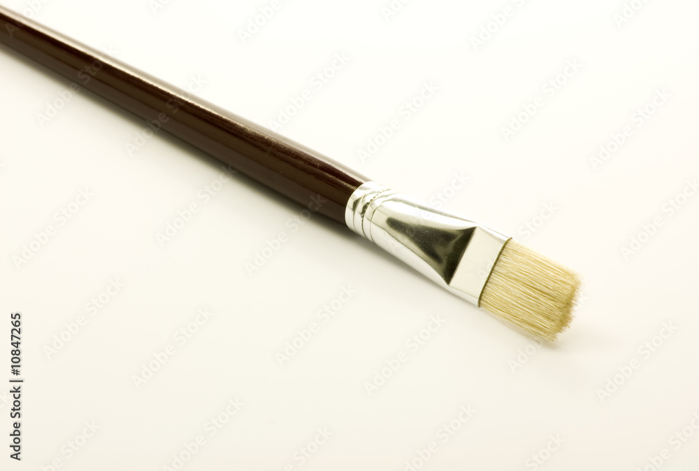 A new painting brush isolated on white A new painting brush isolated on white