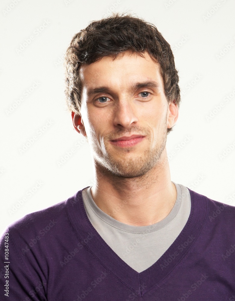 Fototapeta premium Young beautiful man