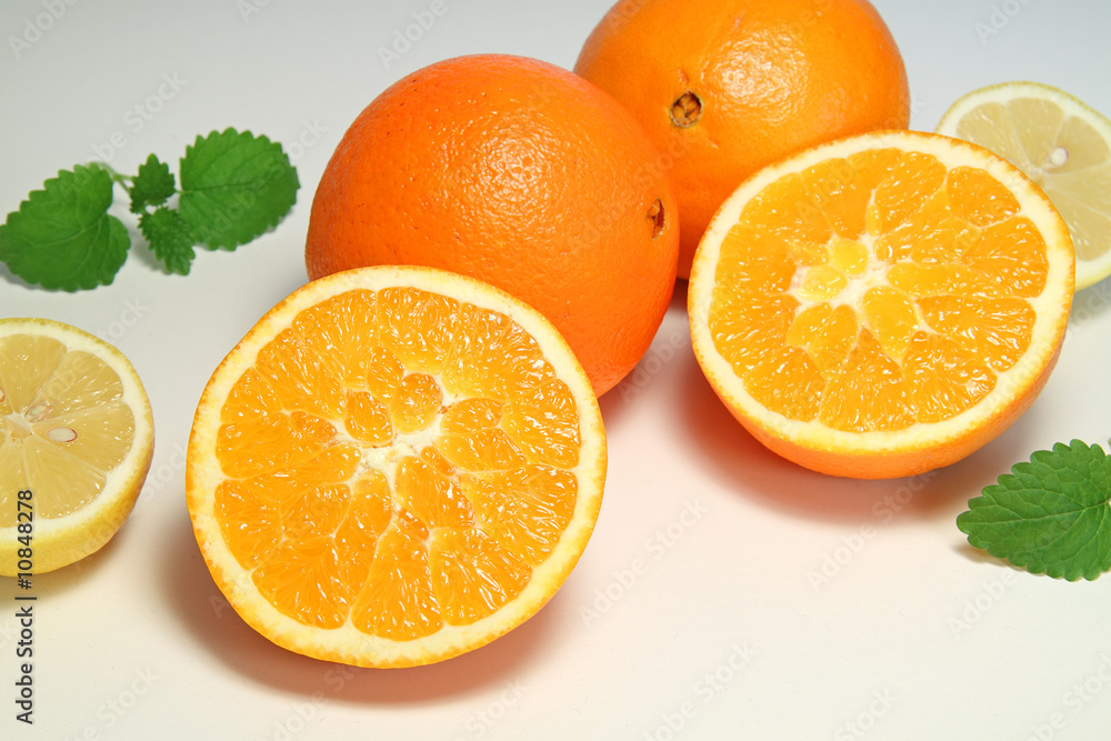 Fototapeta premium Orange und Zitrone