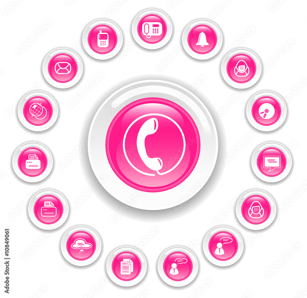 Miscellaneous office and communication vector icons Miscellaneous office and communication vector icons