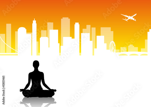Yoga - city vector pack