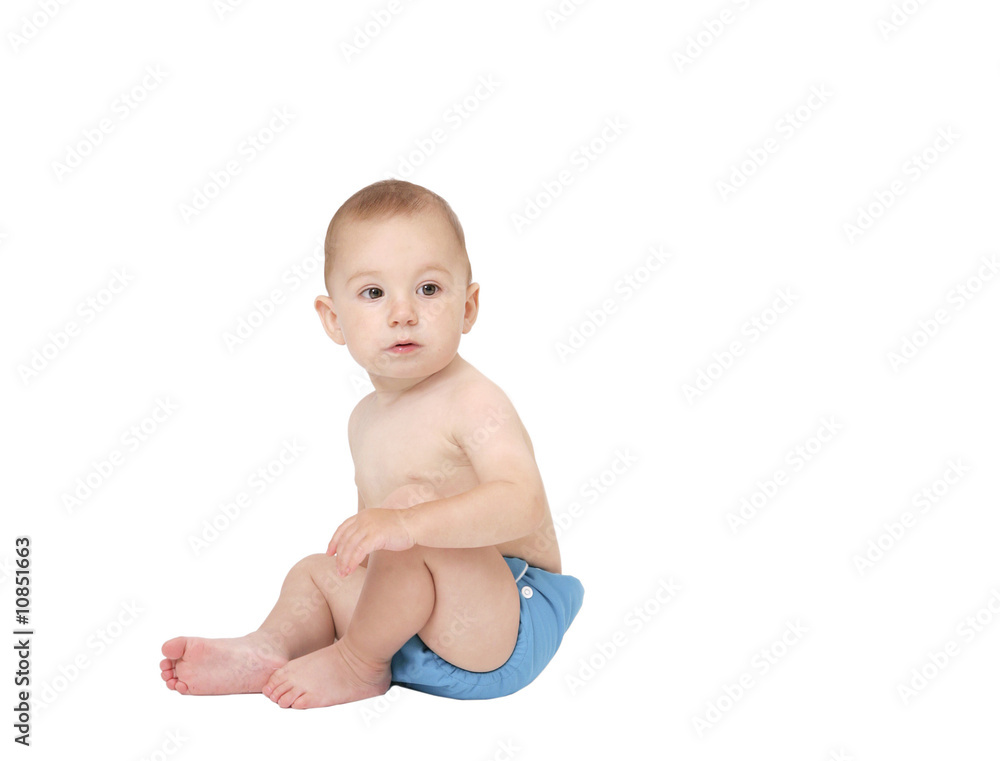 baby boy in cloth diaper baby boy in cloth diaper