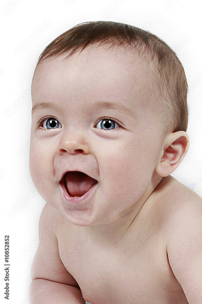 Little Baby Boy on white taken closeup Little Baby Boy on white taken closeup