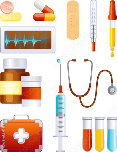 Medicine icon set